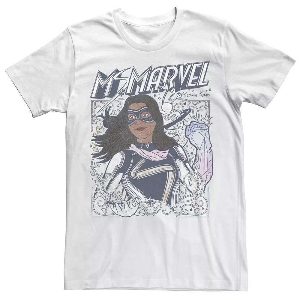 Men's Marvel Ms. Marvel Doodle cover Tee,  Product Image