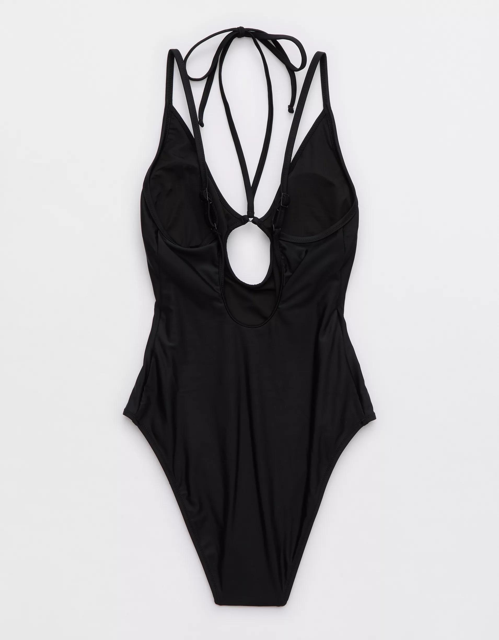 Aerie Keyhole Halter One Piece Swimsuit Product Image