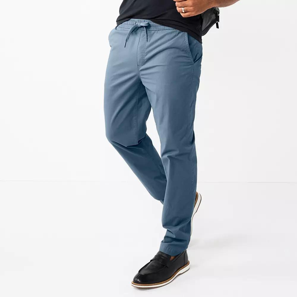 Men's Sonoma Goods For Life® Slim-Fit Pull-On Pants, Size: Small, Turnberry Blue Product Image