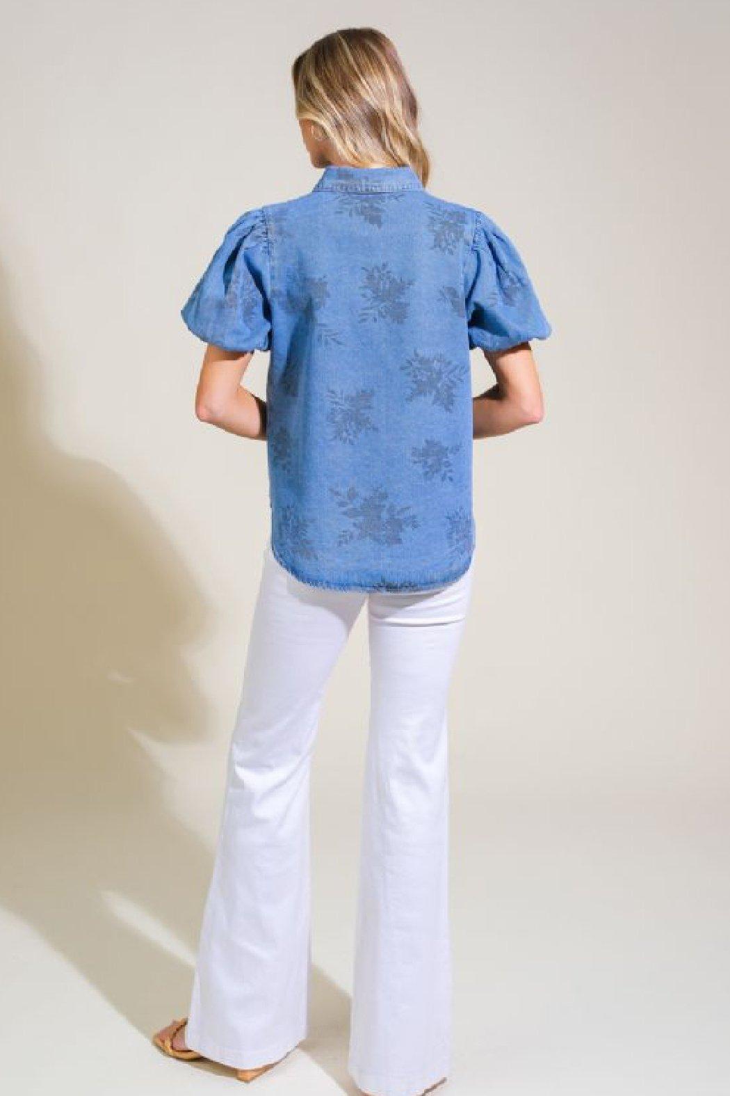 Denim Blouse Product Image