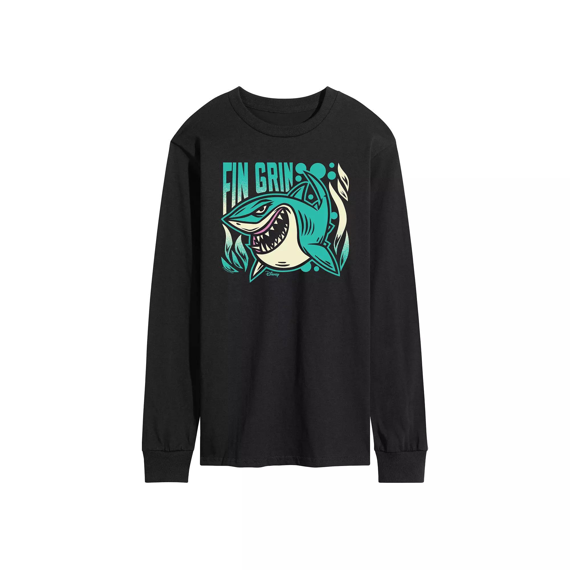 Men's Barbie® Tie Dye Silhouette Logo Long Sleeve Graphic Tee,  Product Image