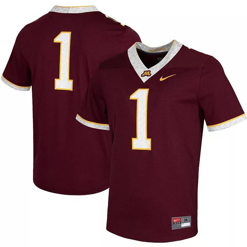 Mens Nike #1 Maroon Minnesota Golden Gophers Untouchable Game Jersey Product Image
