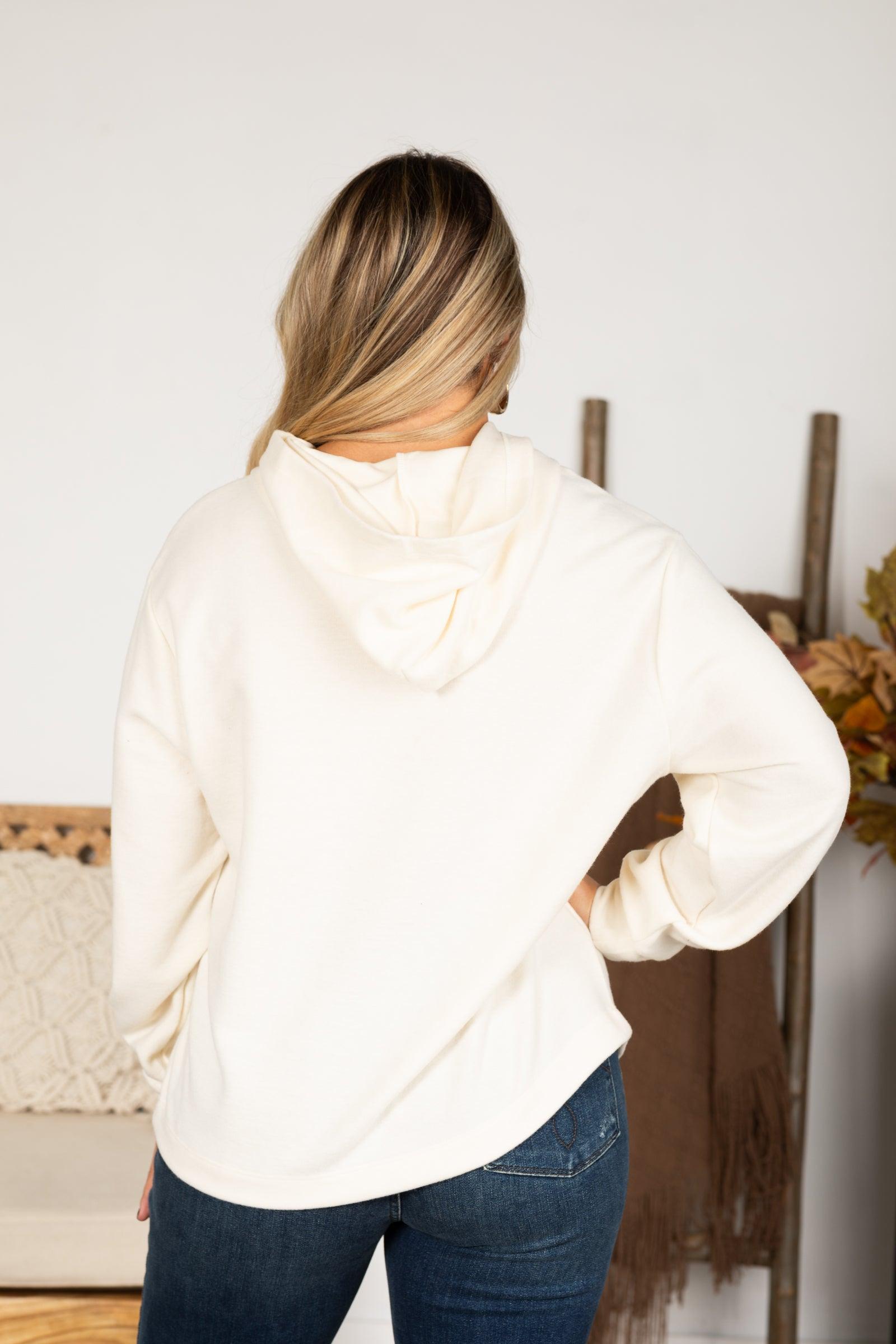 Relaxed Knit Hoodie Product Image