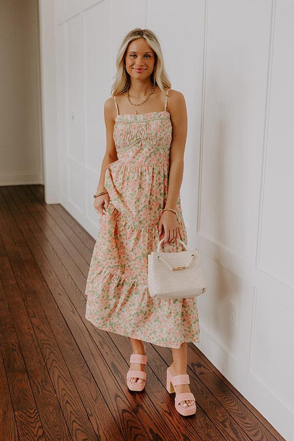 Magnolia Garden Floral Midi Dress Product Image