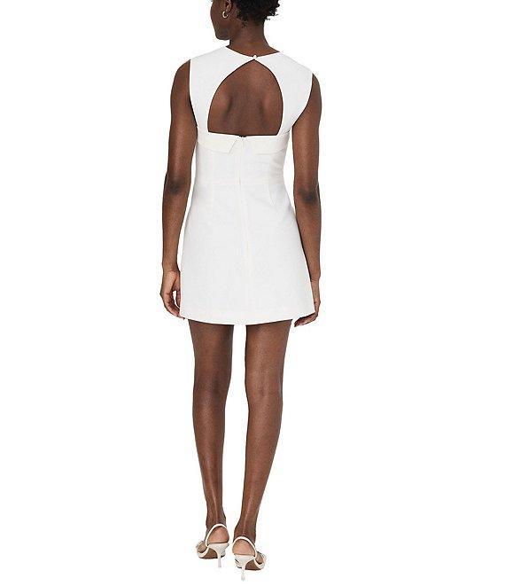 French Connection Whisper Foldover Collar Square Neck Sleeveless Mini Dress Product Image