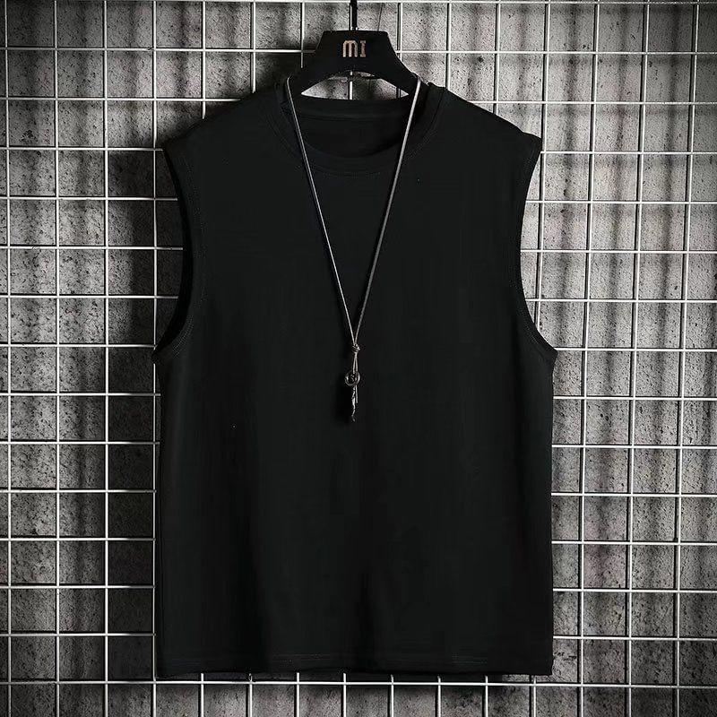 Round Neck Plain Tank Top Product Image