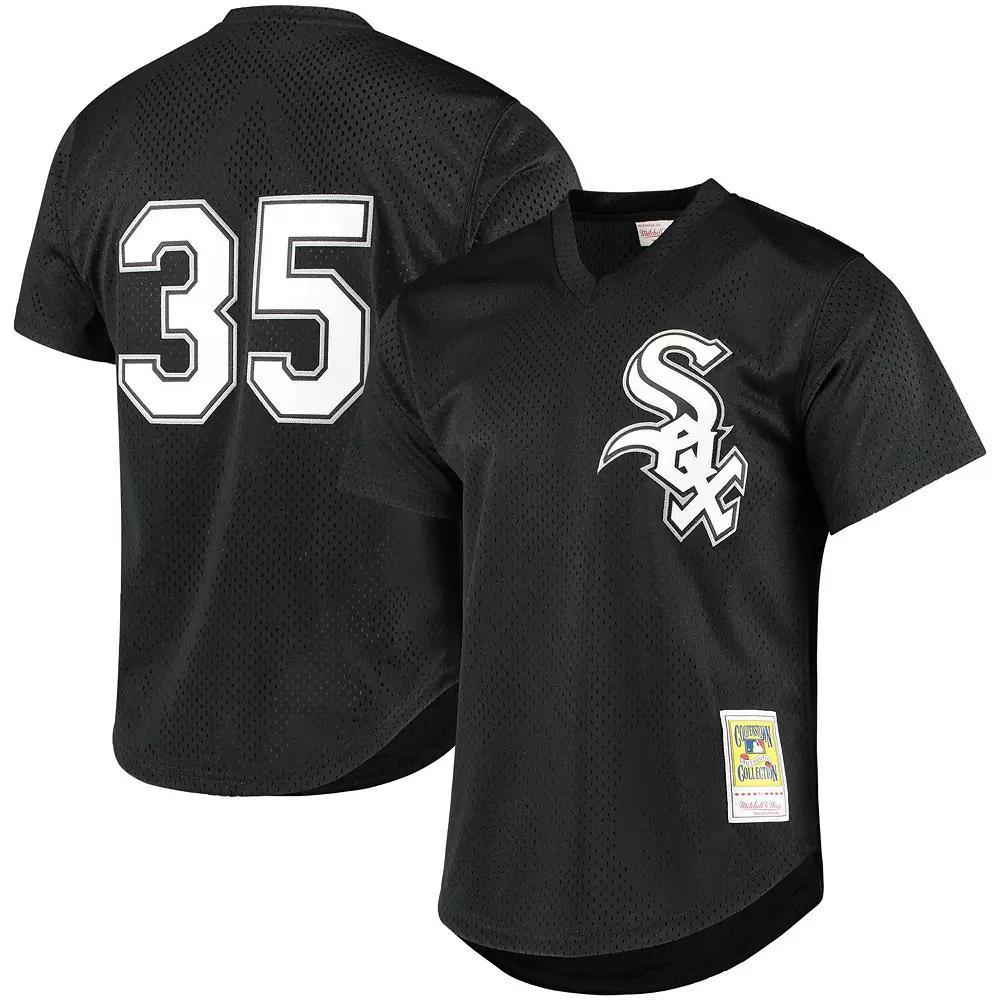 Men's Mitchell & Ness Frank Thomas Black Chicago White Sox Cooperstown Mesh Batting Practice Jersey,  Product Image