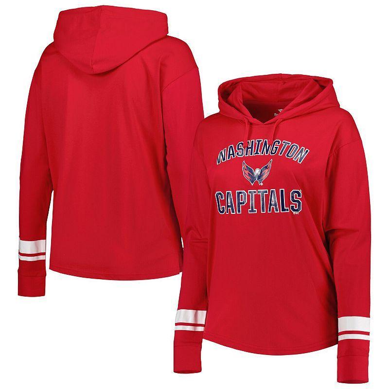 Womens Washington Capitals Colorblock Pullover Hoodie Jacket Product Image