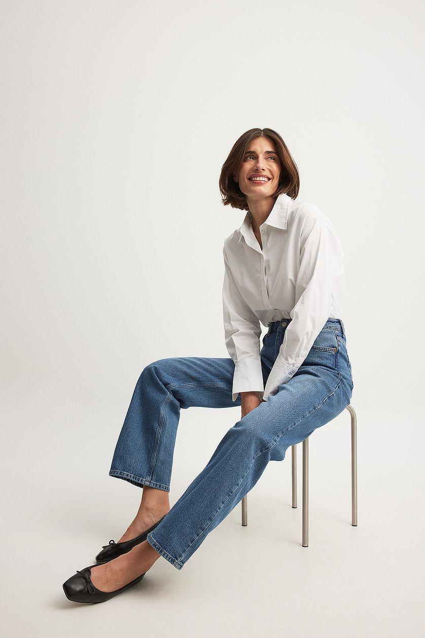 Straight High Waist Jeans Product Image