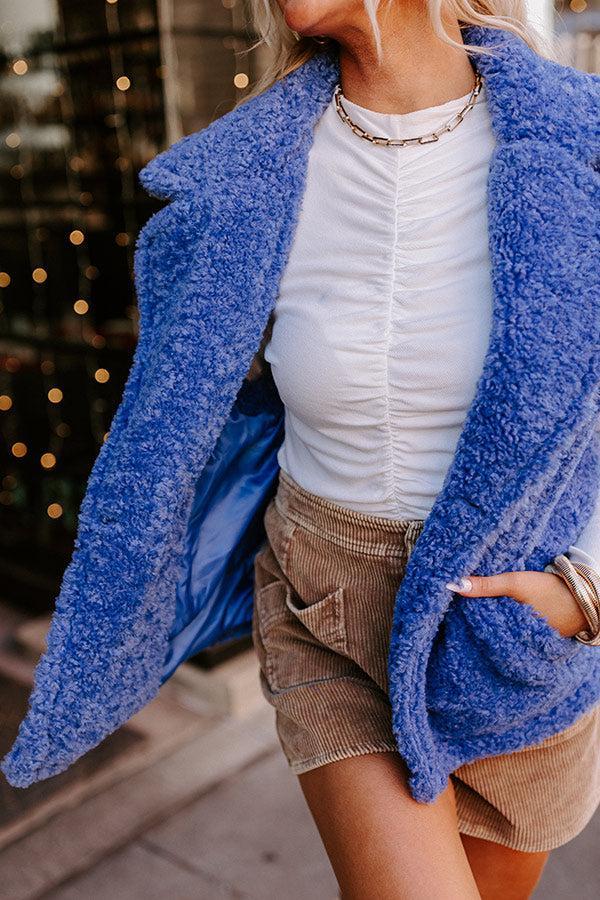 Snuggle Weather Sherpa Vest In Blue Product Image