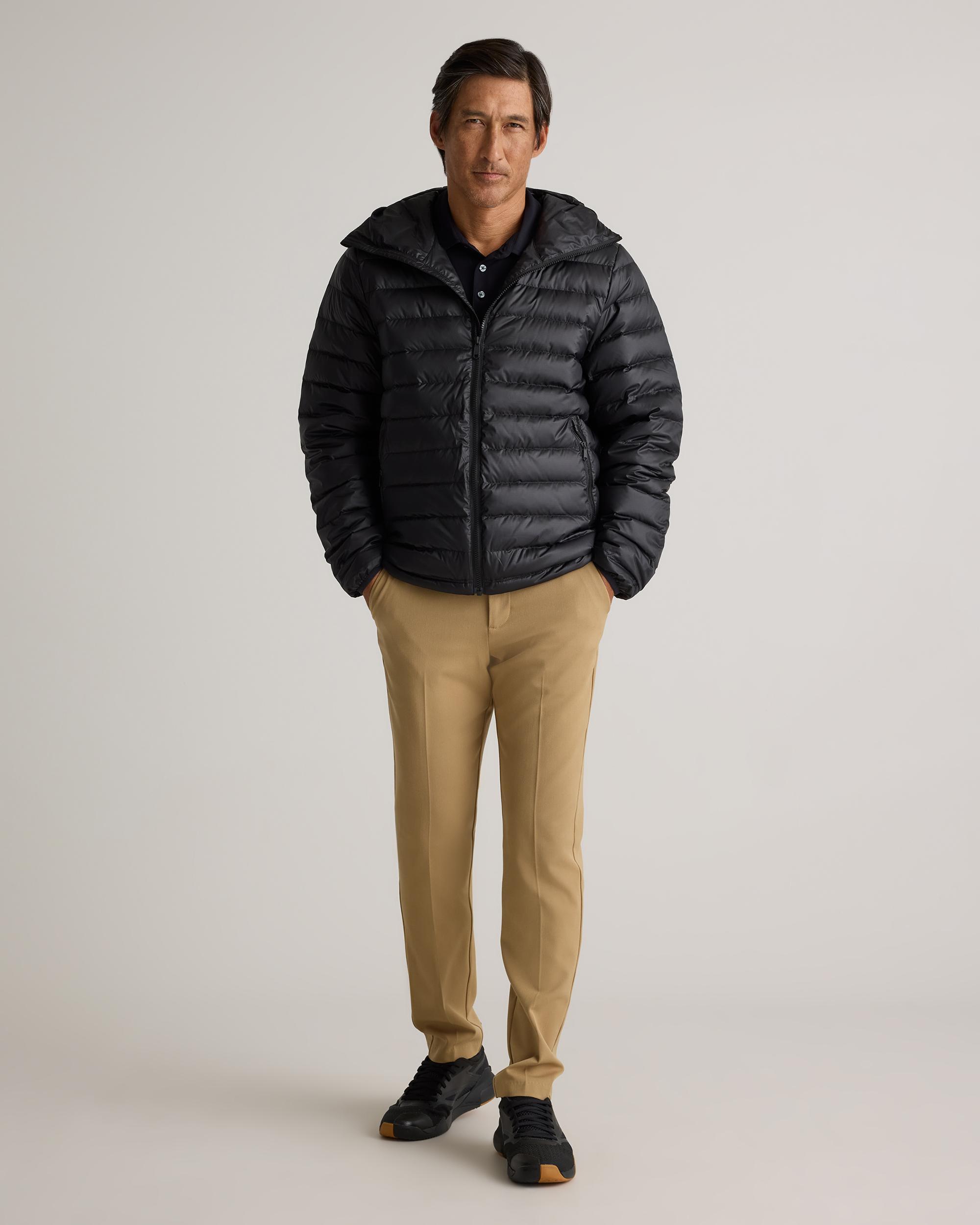 Quince | Men's Lightweight Down Packable Puffer Hooded Jacket Recycled Polyester Product Image