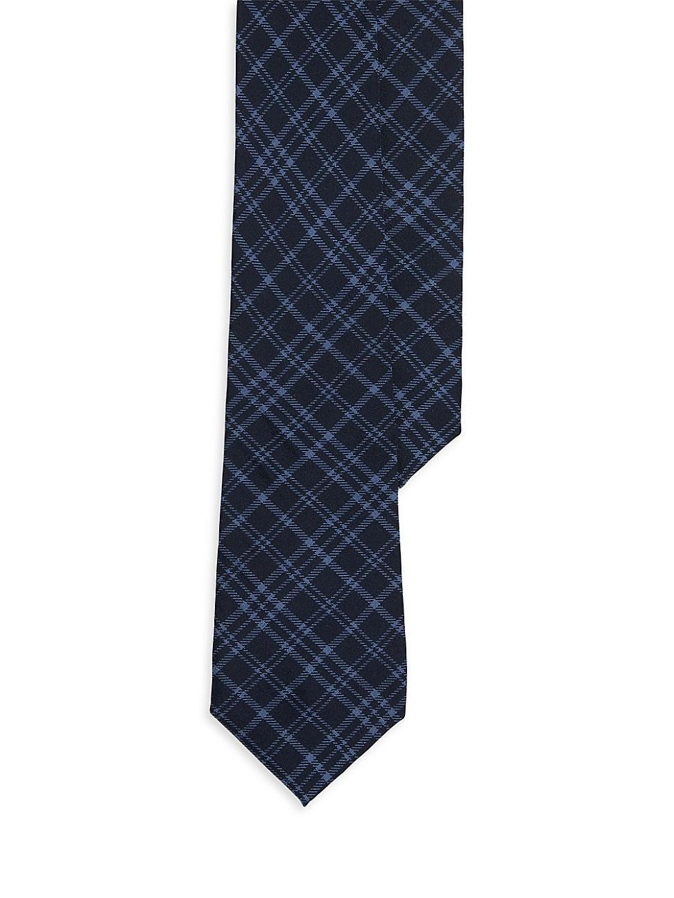 Mens Plaid Silk Tie Product Image