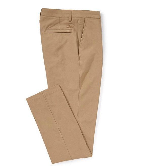 Lacoste Slim Fit Flat Front Stretch Chino Pants Product Image
