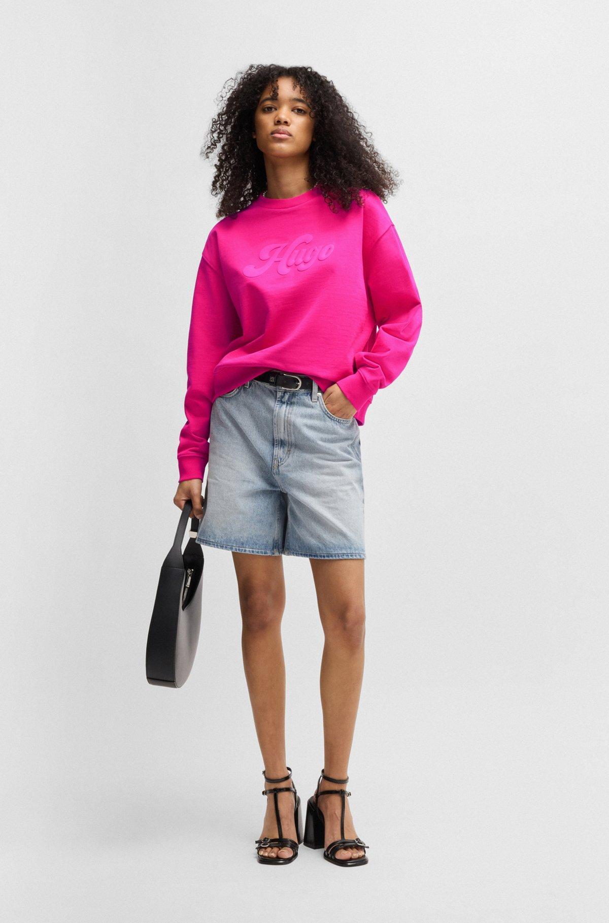 Relaxed-fit sweatshirt with retro logo Product Image