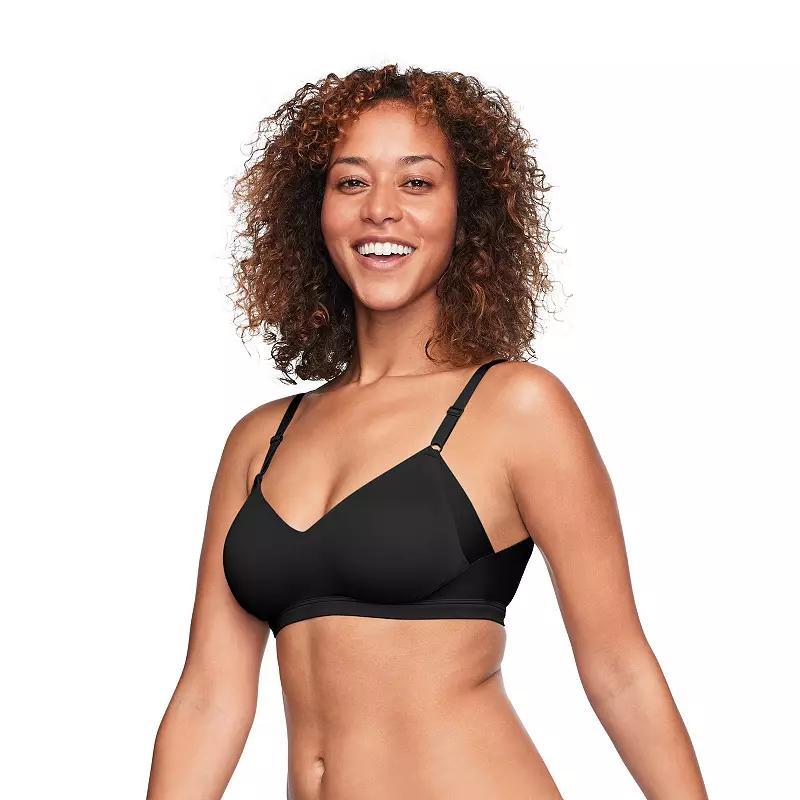 Warners No Side Effects® Underarm and Back-Smoothing Comfort Wireless Lift T-Shirt Bra RN2231A, Women's, Size: Large, Black Product Image