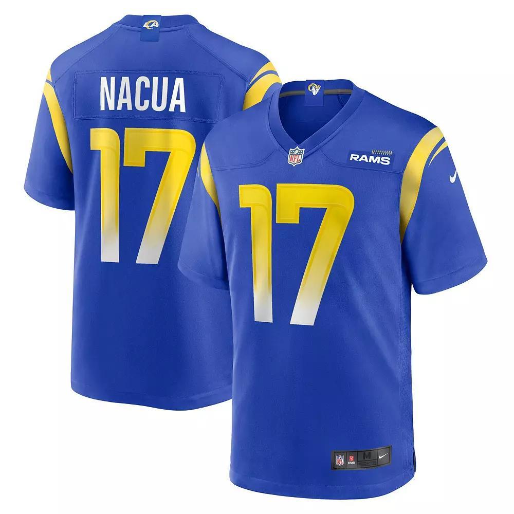 Men's Nike Puka Nacua Royal Los Angeles Rams Home Game Jersey, Size: Small, Blue Product Image