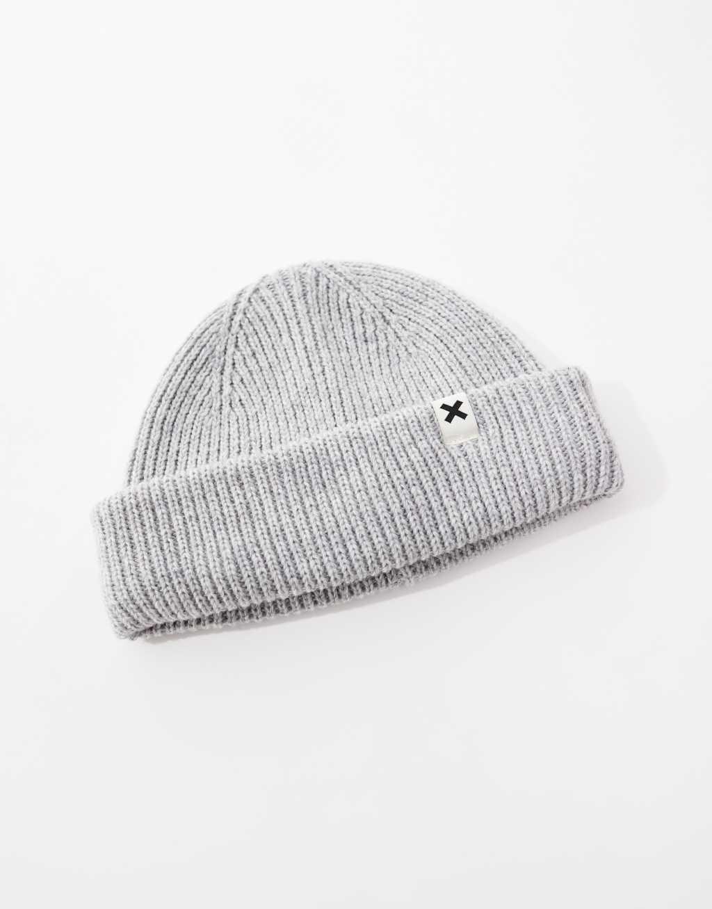 COLLUSION logo fisherman beanie in gray Product Image