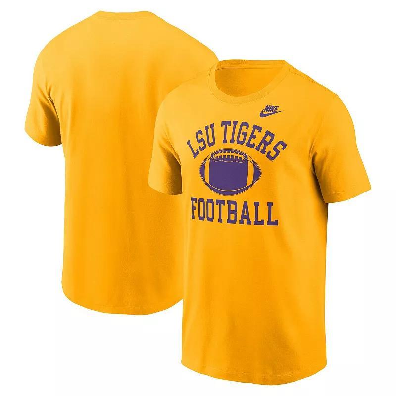 Men's Nike Heather Gray Michigan Wolverines Legacy Football Icon T-Shirt,  Product Image