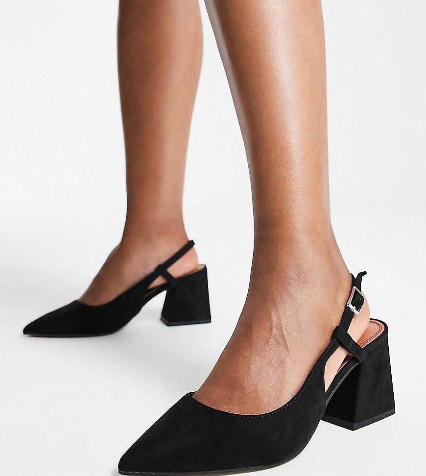 ASOS DESIGN Lake bow pointed ballet flats Product Image