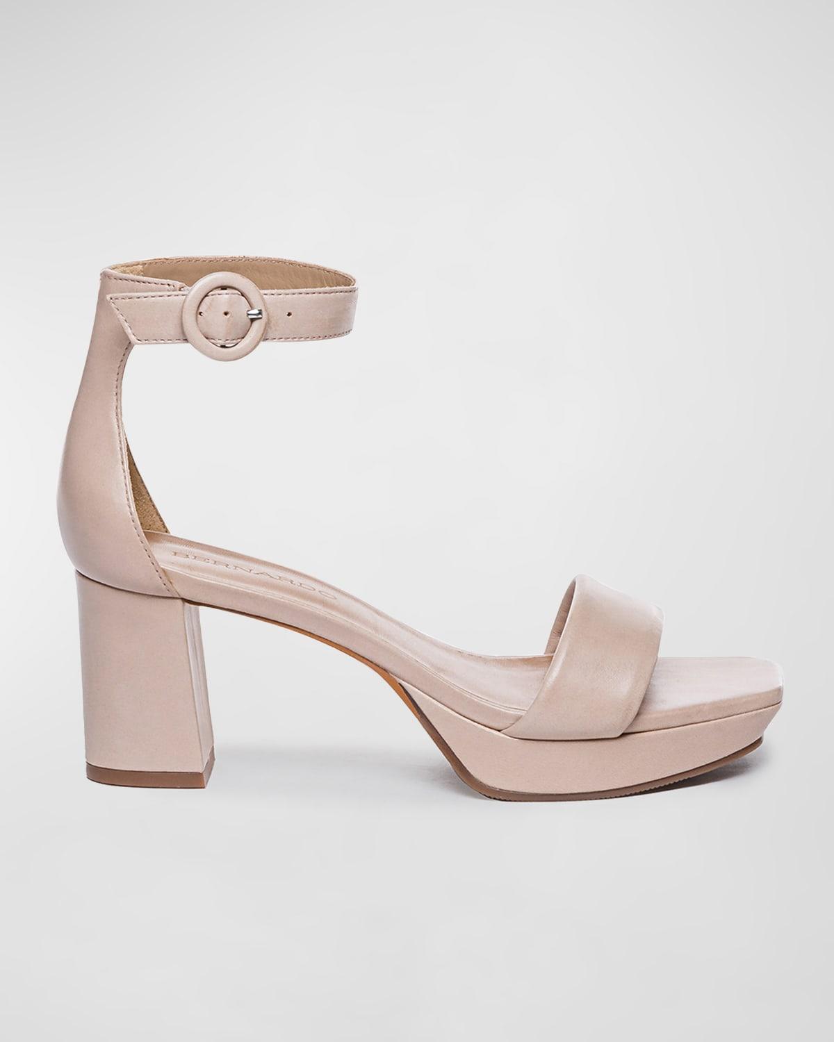 Carla Leather Ankle-Strap Sandals Product Image