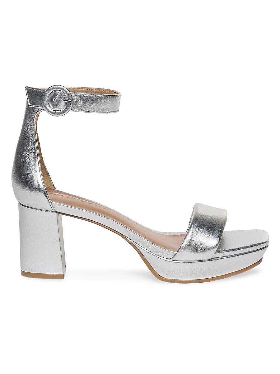 Carla Leather Ankle-Strap Sandals Product Image