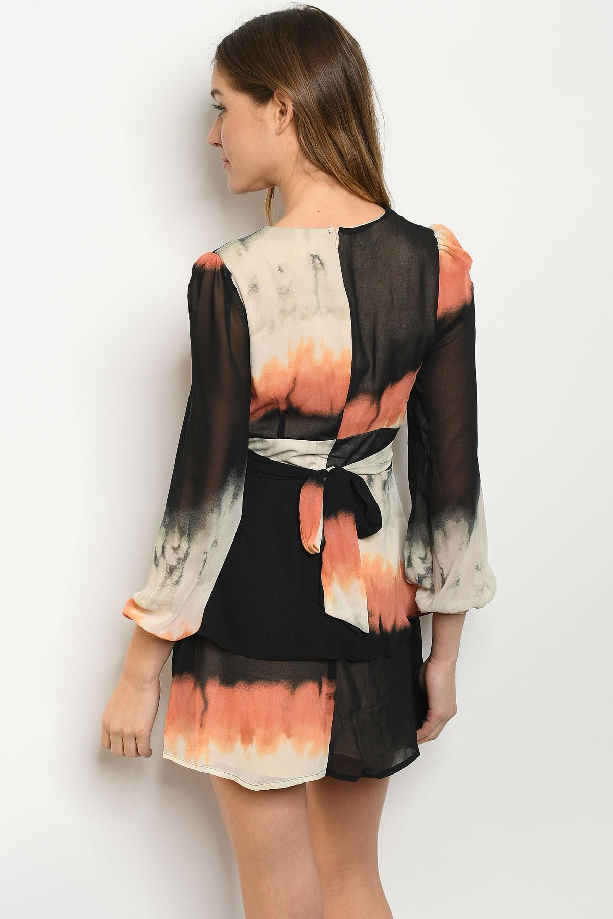 Flame Tiered Mid Dress Product Image