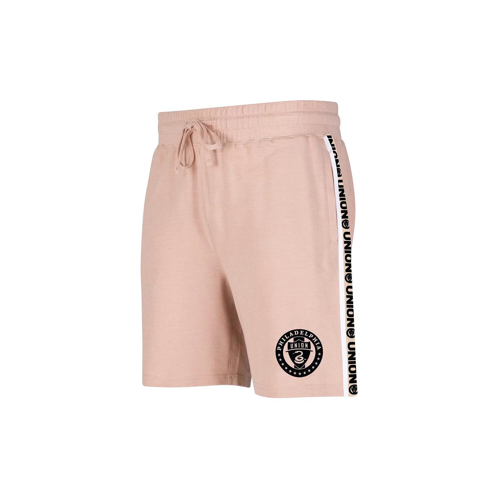 Men's Concepts Sport Tan Philadelphia Union Team Stripe Shorts,  Product Image