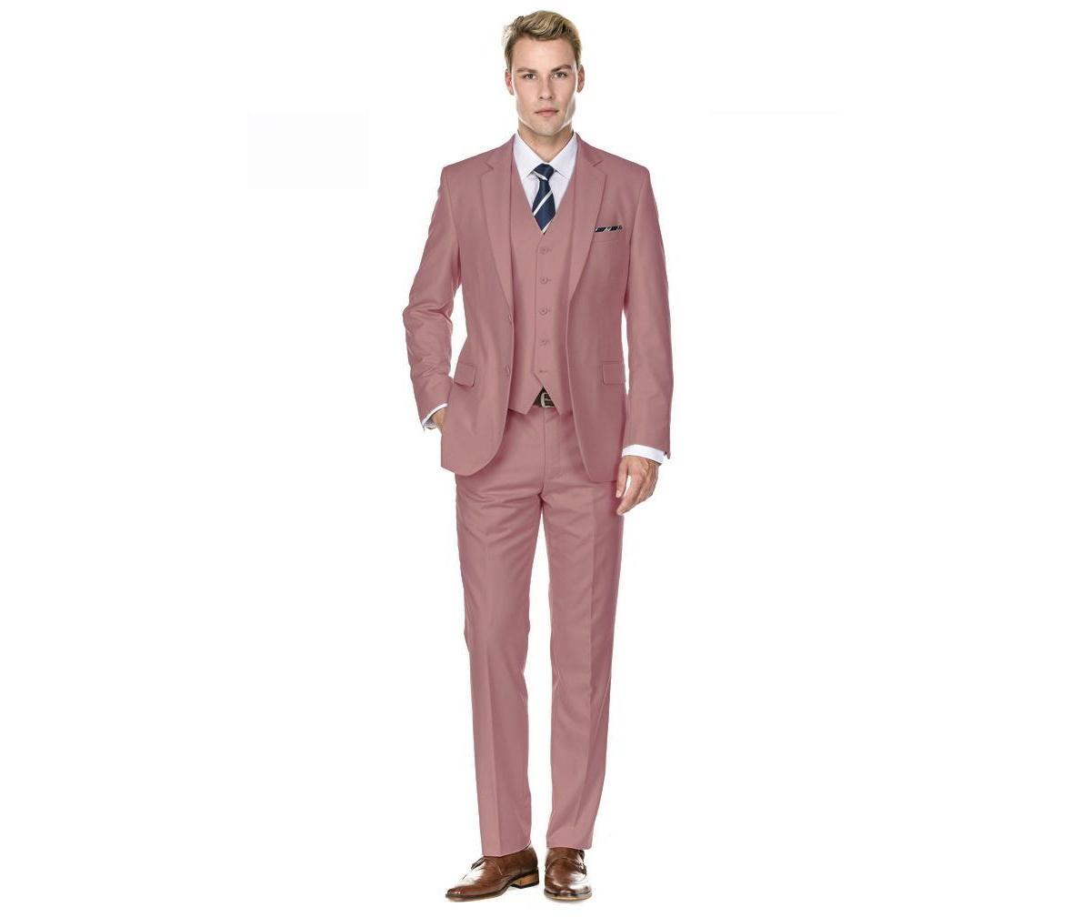 Braveman Mens 3-Piece Premium Vested 3-Piece Slim Fit Suit Product Image