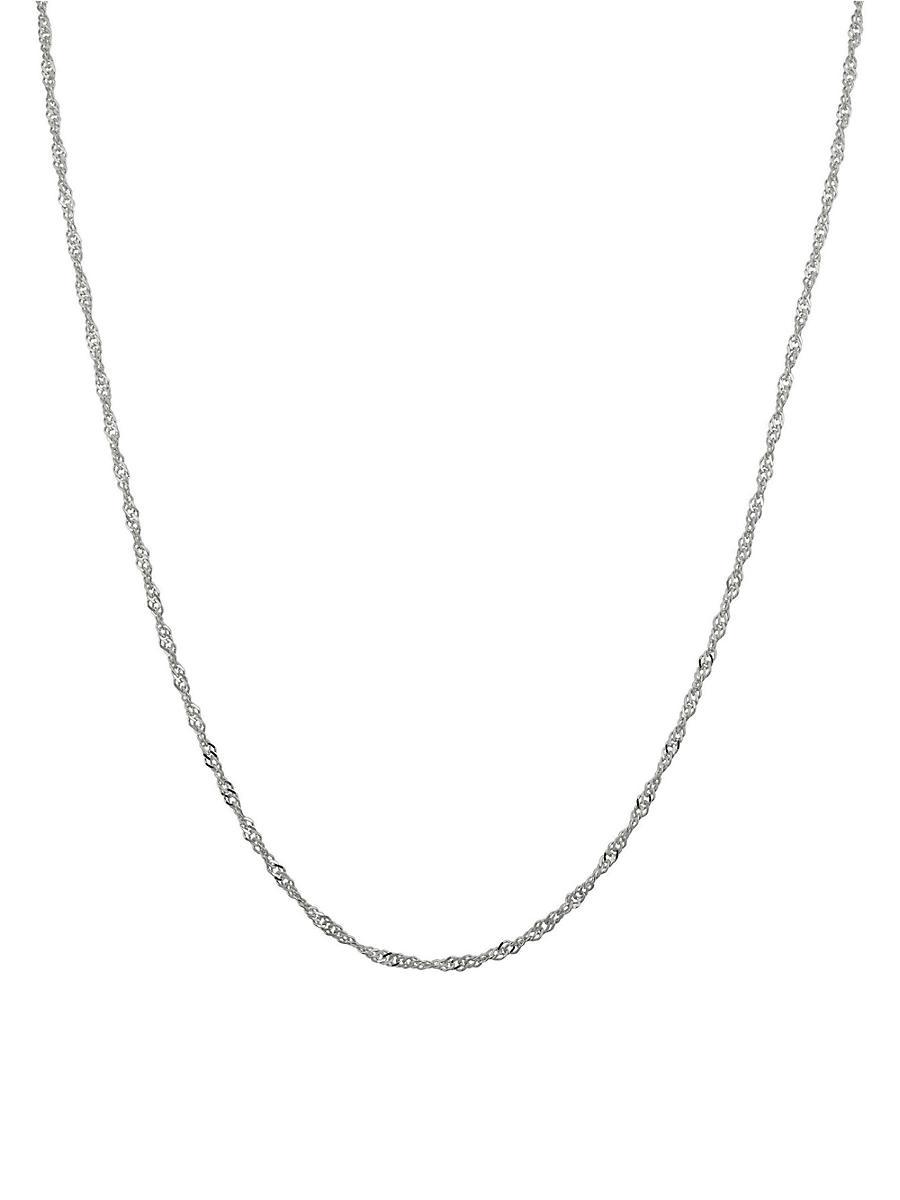 Womens 14K White Gold Spirah Chain Product Image