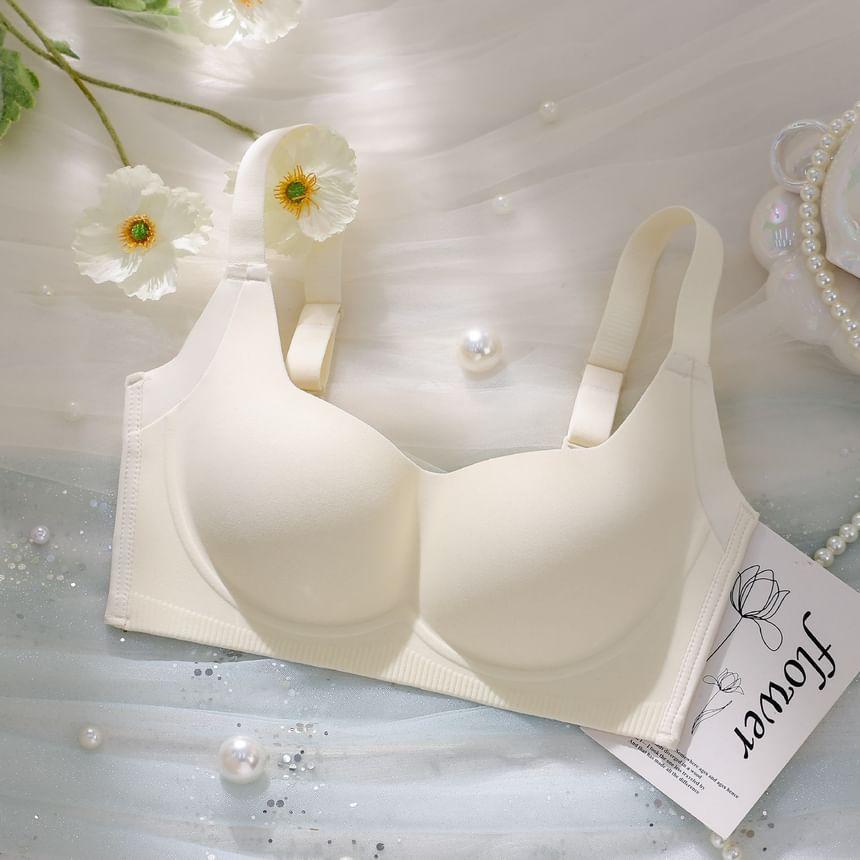 Plain Wireless Push Up Bra Product Image