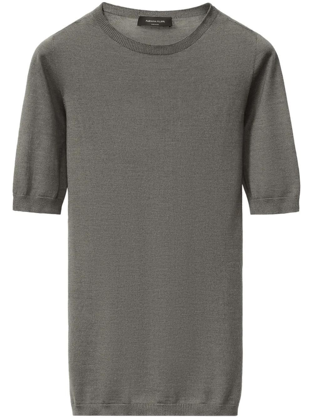 FABIANA FILIPPI Cashmere And Silk Sweater In Grey Product Image