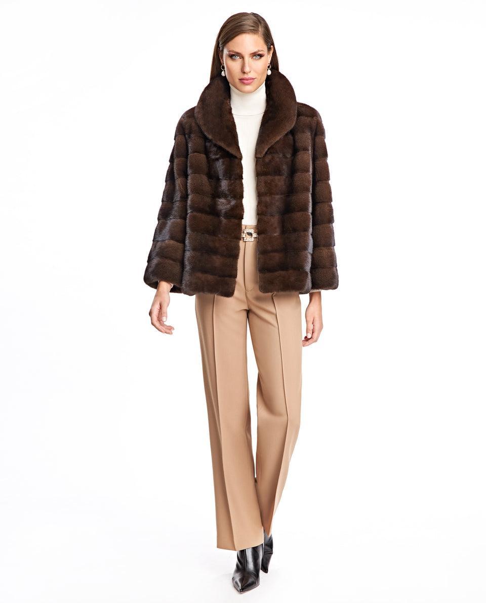 Horizontal Mink Jacket Product Image