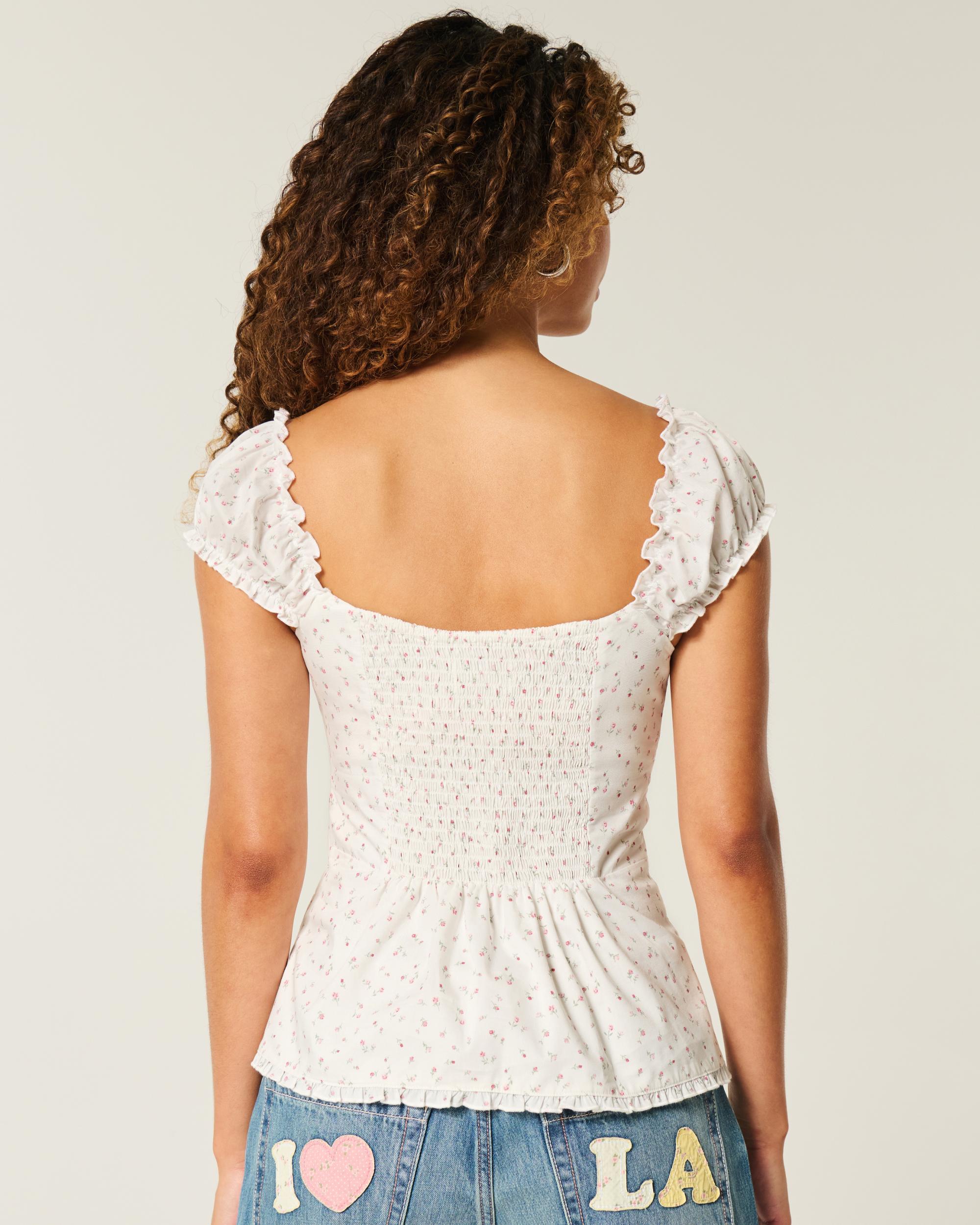 On/Off-the-Shoulder Poplin Blouse Product Image