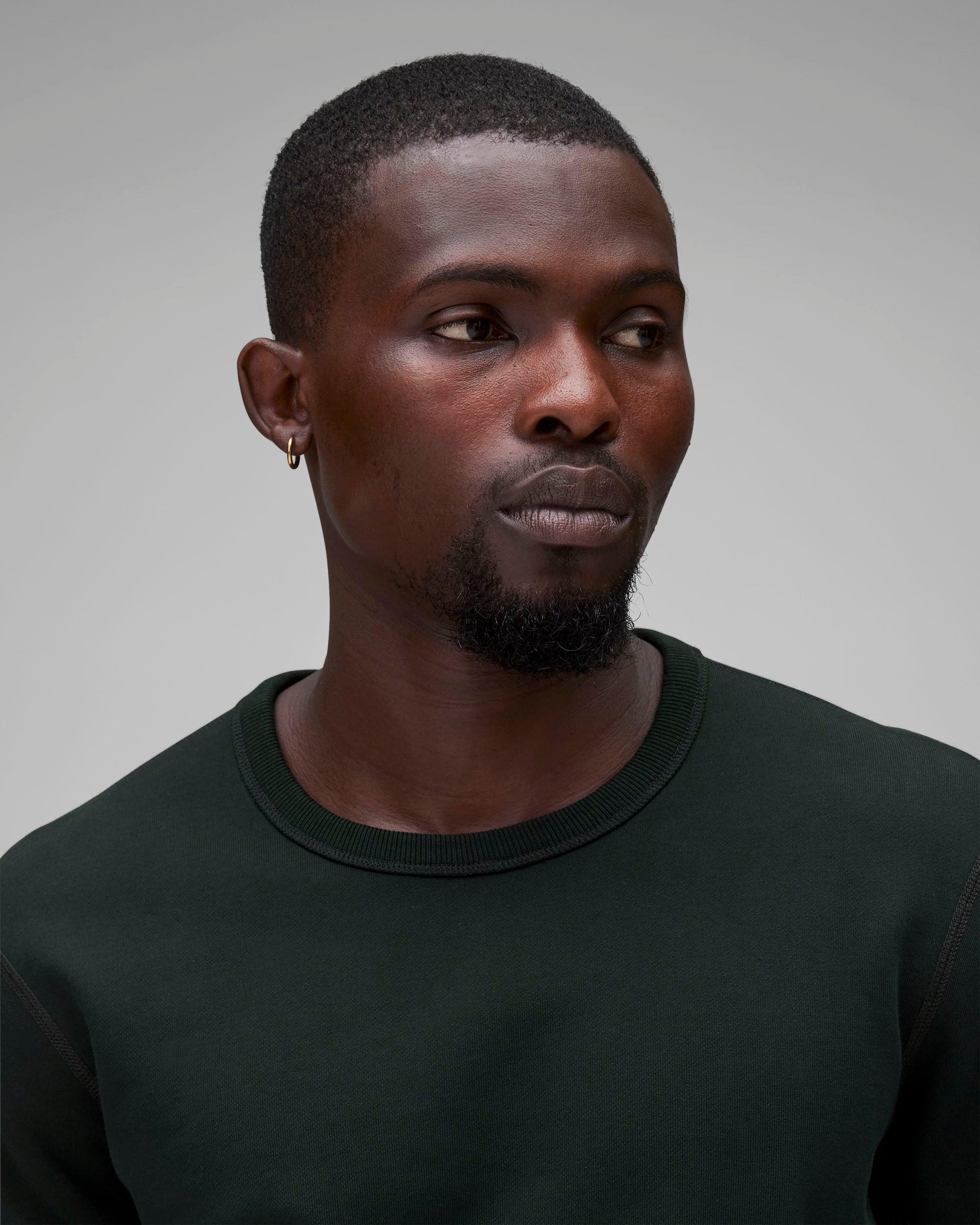 Midweight Terry Slim Crewneck - Vault Male Product Image