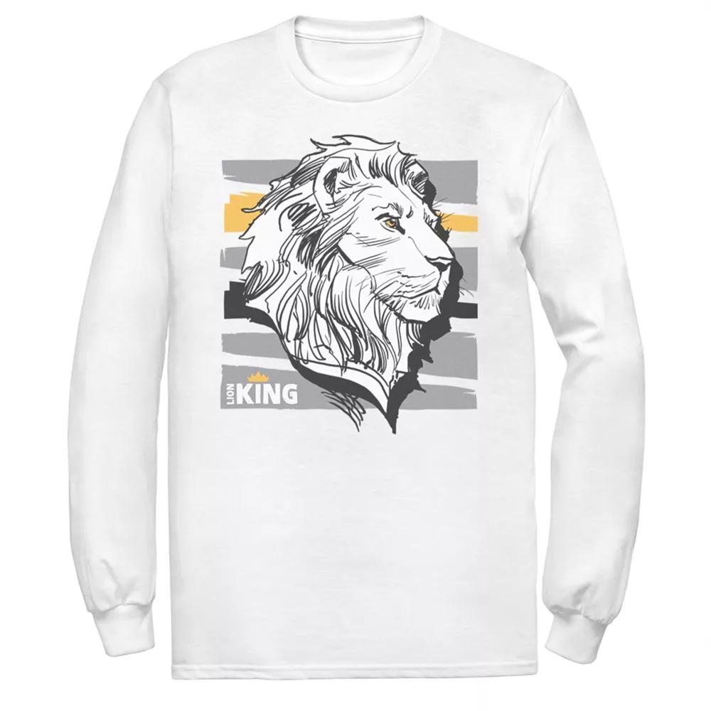 Disney's The Lion King Men's Mufasa Long Sleeve Graphic Tee,  Product Image