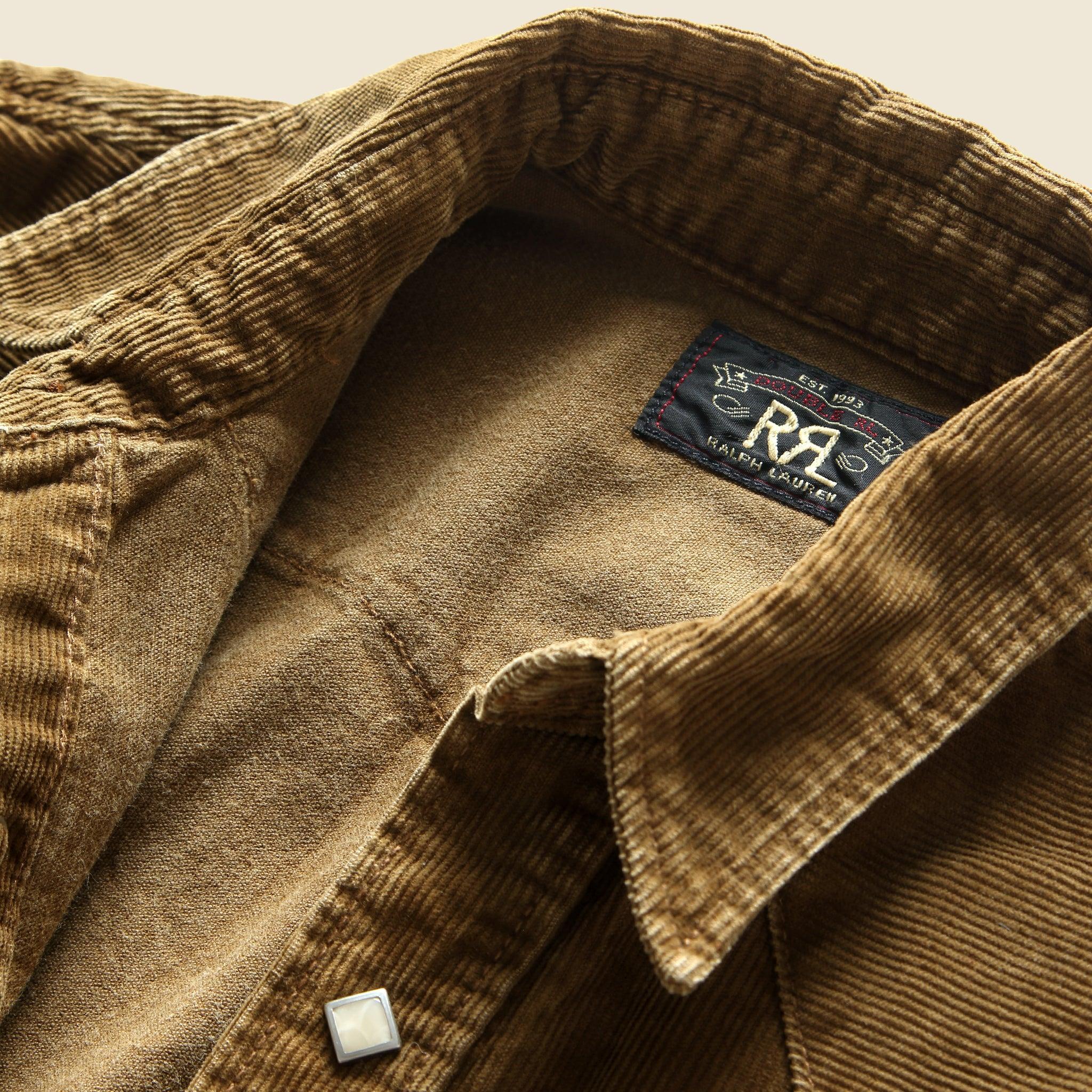 Corduroy Western Shirt - Tan Product Image