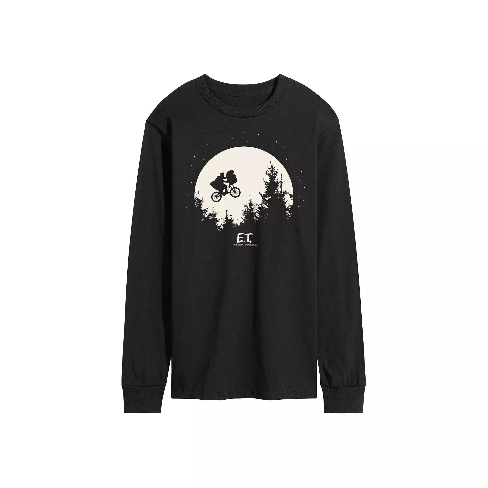 Men's ET Bike Moon Long Sleeve Tee, Size: Small, Black Product Image