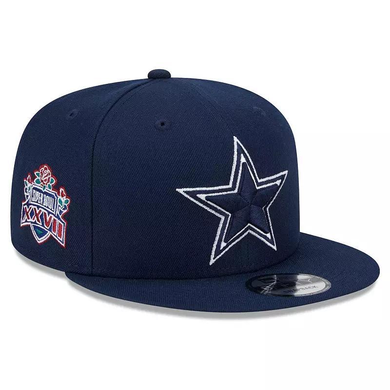 Men's New Era Navy Dallas Cowboys Main Patch 9FIFTY Snapback Hat, Blue Product Image
