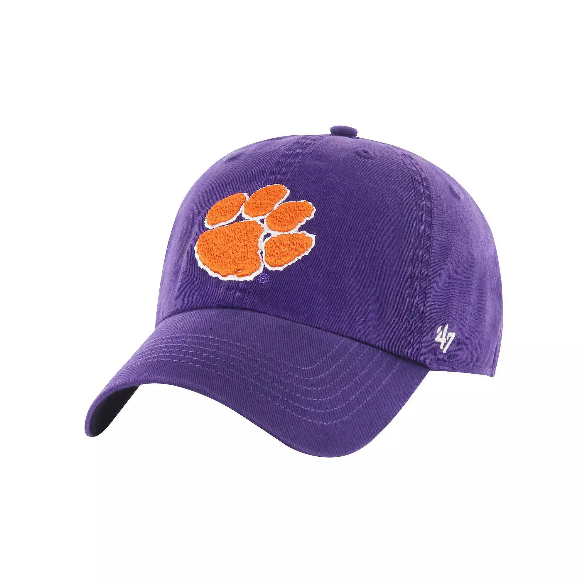 Men's '47 Purple Clemson Tigers Classic Franchise Legacy��Fitted Hat, Size: Medium Product Image