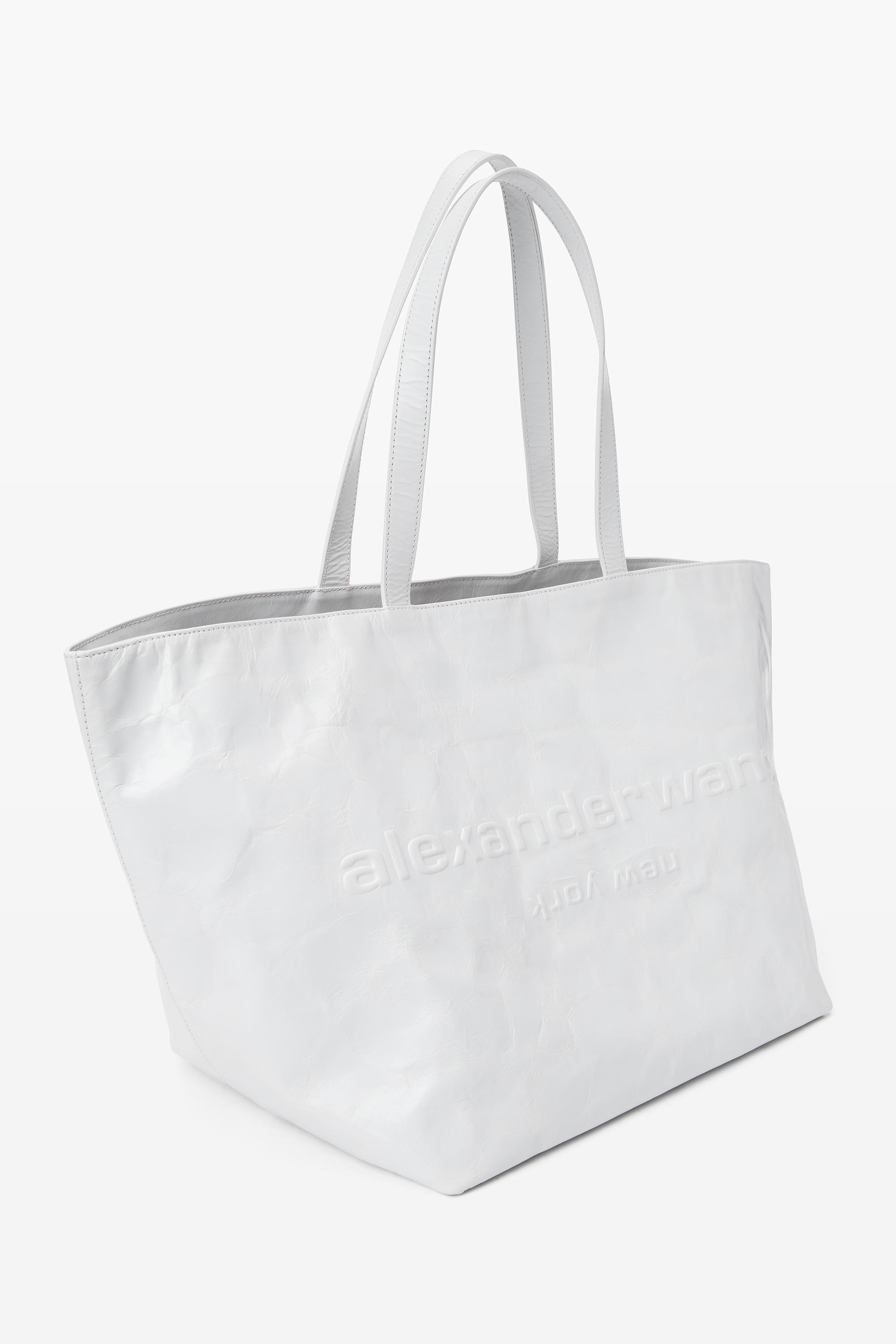 Punch Tote Bag In Crackle Patent Leather Product Image