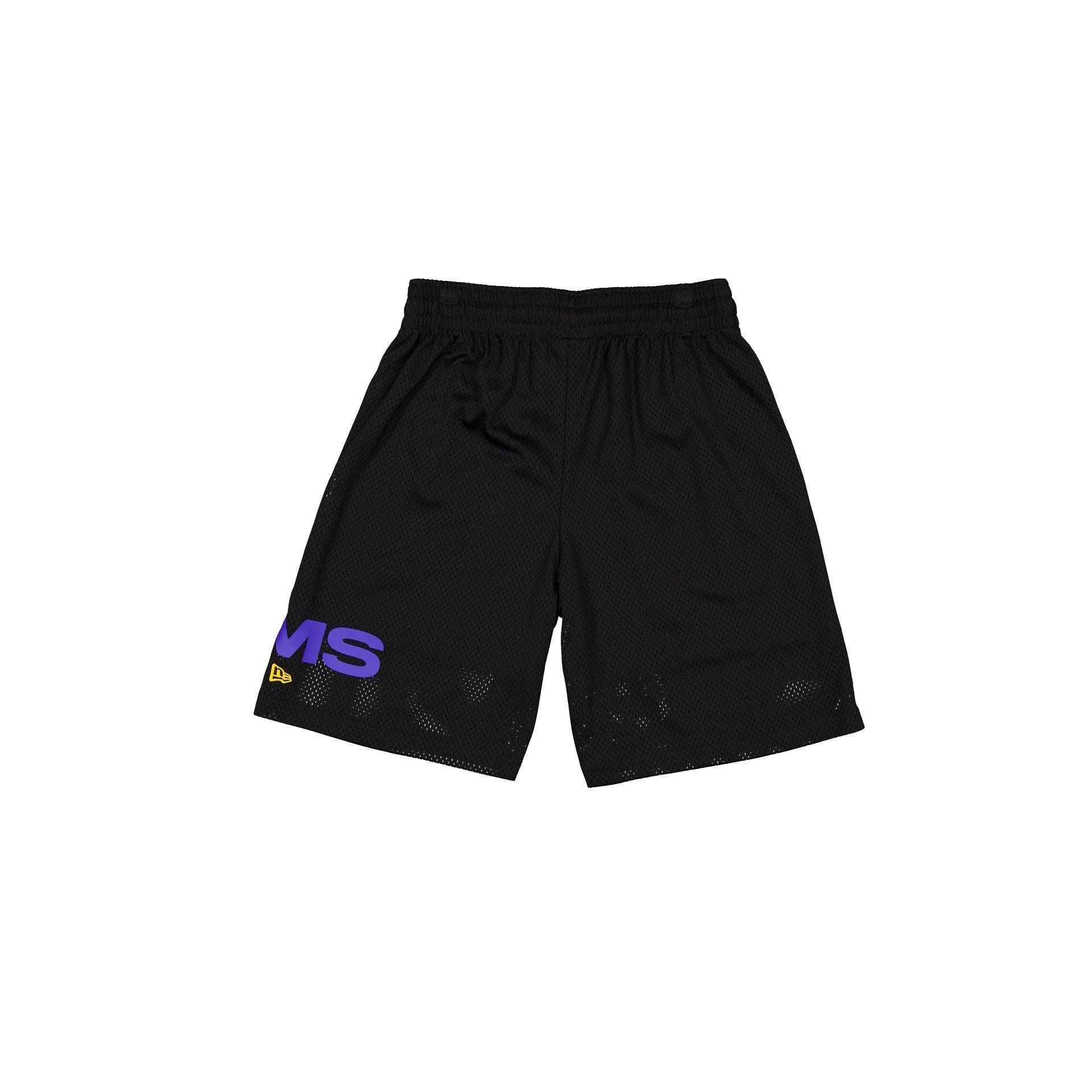 Los Angeles Rams Mesh Black Shorts Male Product Image