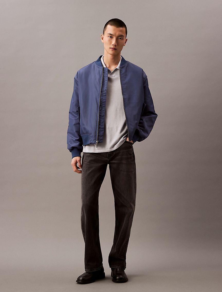 Linen Blend Sweater Polo Shirt Product Image