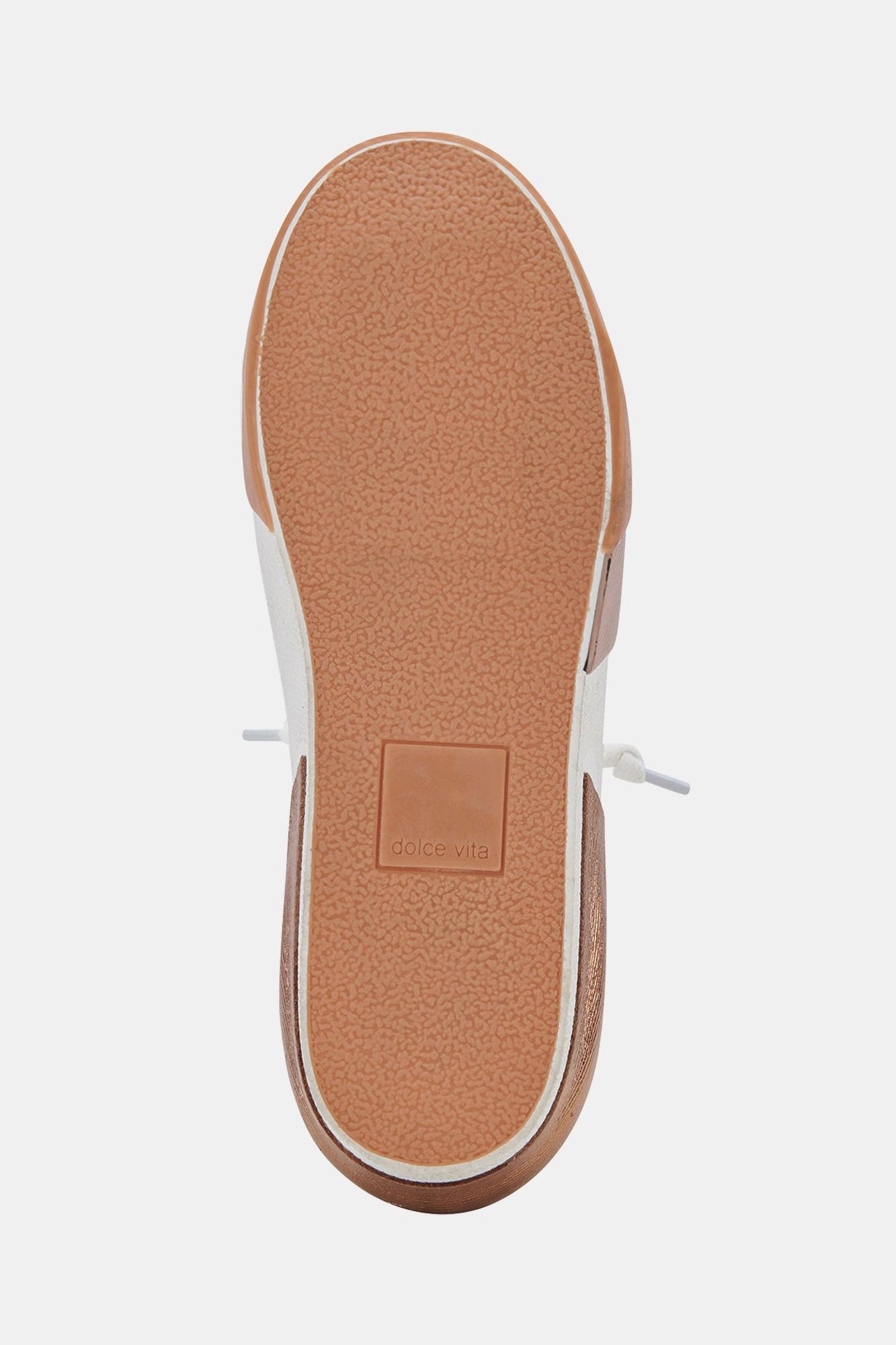 Zina Sneaker - White/Tan Leather Product Image