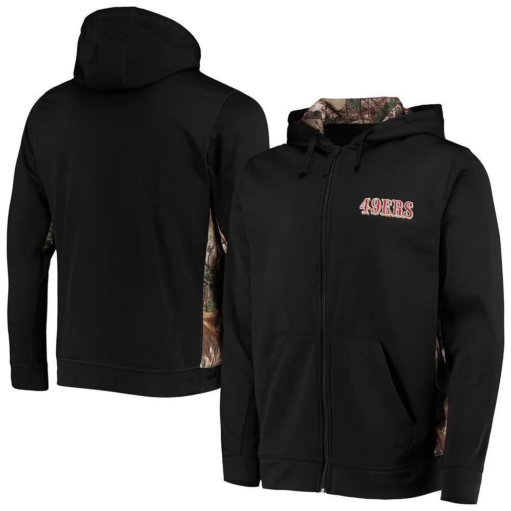 Men's Dunbrooke Black/Realtree Camo San Francisco 49ers Decoy Tech Fleece Full-Zip Hoodie, Size: Small Product Image
