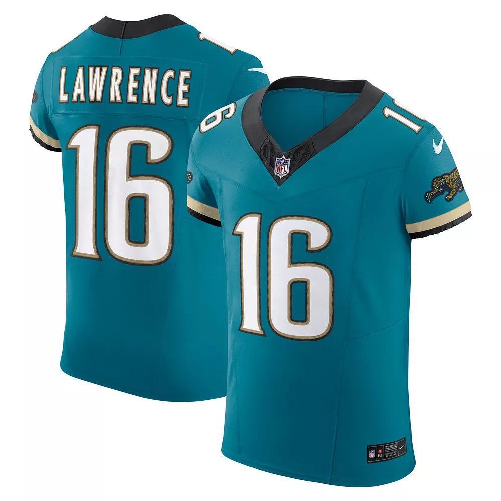 Men's Nike Trevor Lawrence Teal Jacksonville Jaguars Prowler Throwback Vapor F.U.S.E. Elite Jersey, Size: 56, Blue Product Image