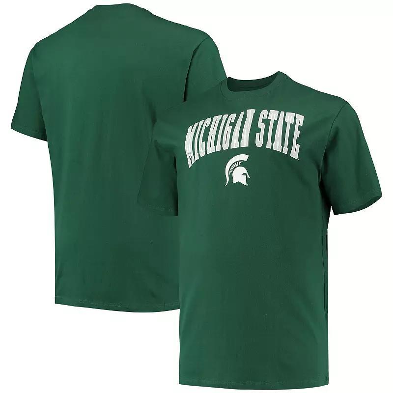 Men's Champion Green Michigan State Spartans Big & Tall Arch Over Wordmark T-Shirt,  Product Image