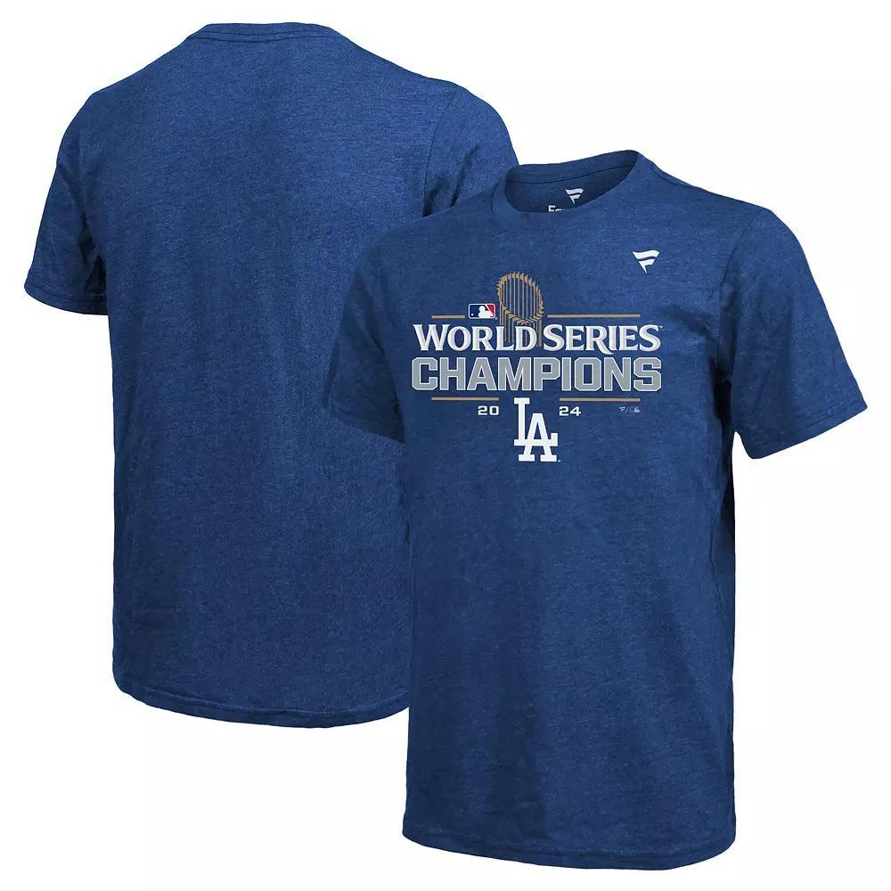 Men's Fanatics Royal Los Angeles Dodgers 2024 World Series Champions  Locker Room Jersey Tri-Blend T-Shirt, Size: 2XL, Blue Product Image