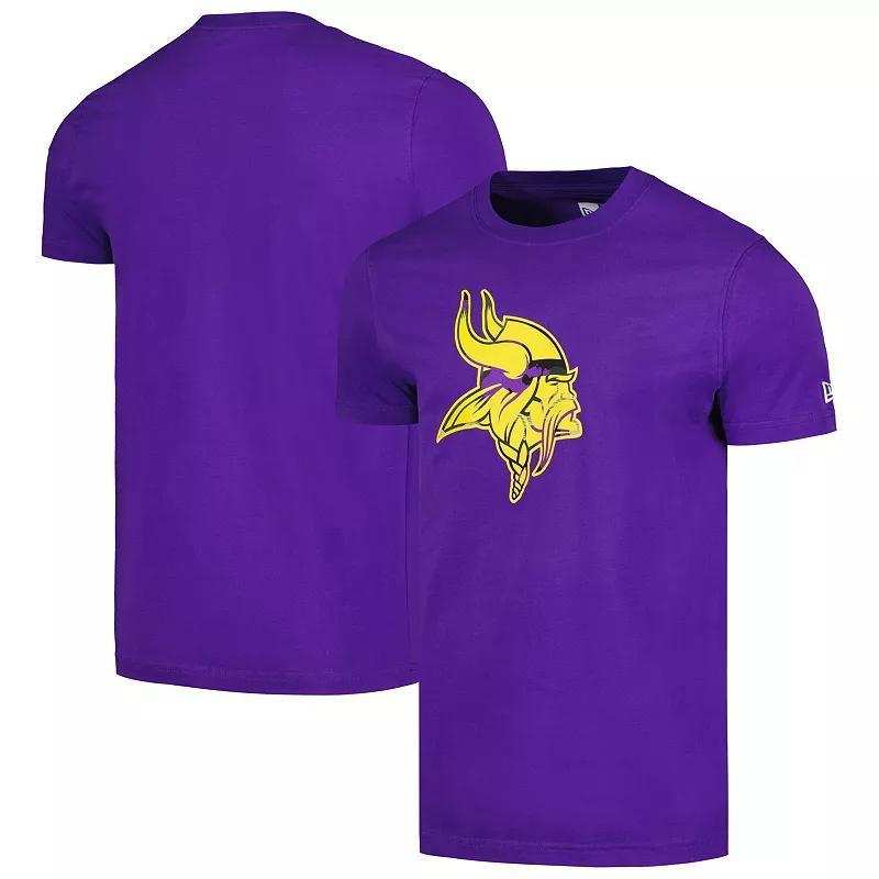 Men's New Era Purple Minnesota Vikings Camo Logo T-Shirt, Size: Small Product Image