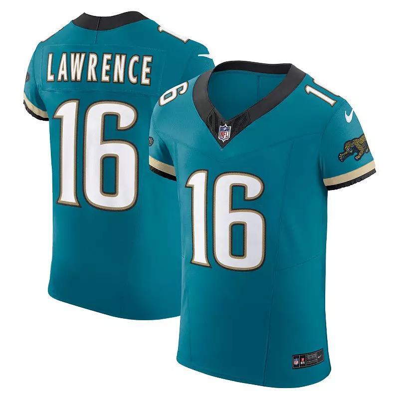 Men's Nike Trevor Lawrence Teal Jacksonville Jaguars Prowler Throwback Vapor F.U.S.E. Elite Jersey, Size: 56, Blue Product Image