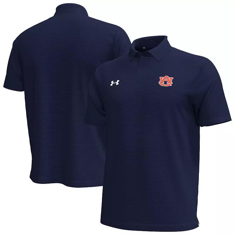 Men's Under Armour Navy Auburn Tigers Playoff Chest Stripe Performance Polo, Size: XL, Blue Product Image